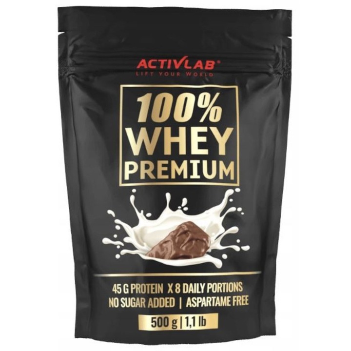 Протеинова добавка, ActivLab 100% Whey Premium, млечен бар, 500гр