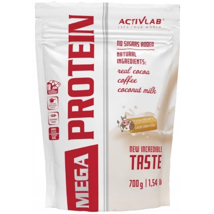 Supliment proteic, ActivLab Mega PROTEIN, fudge, 700g