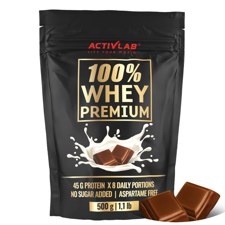 Supliment proteic, ActivLab 100% Whey Premium, ciocolata, 500g