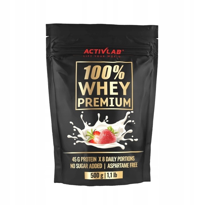 Протеинова добавка, ActivLab 100% Whey Premium, ягоди, 500g