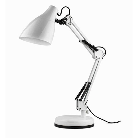 Настолна лампа Fucida Pixar Led, Регулируемо рамо, E27, Бял - eMAG.bg