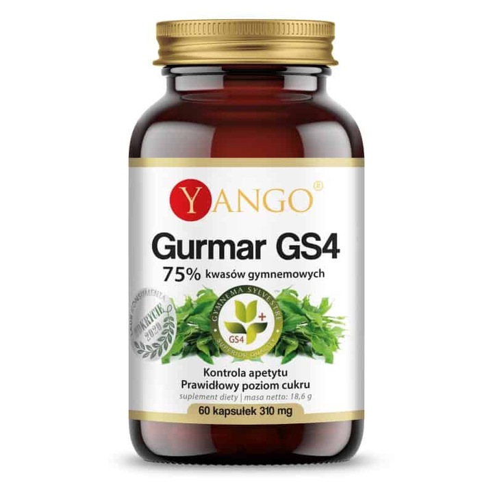 Gurmar Gs4 75% Gymnemic acids, Yango, 60 капсули