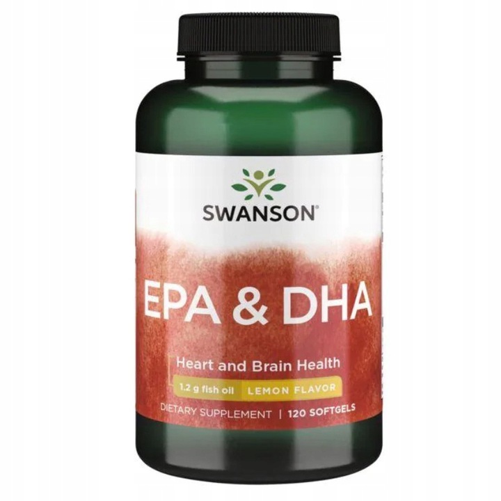 Swanson EFAs EPA / DHA halolaj szív és keringési rendszer 120 kapszula