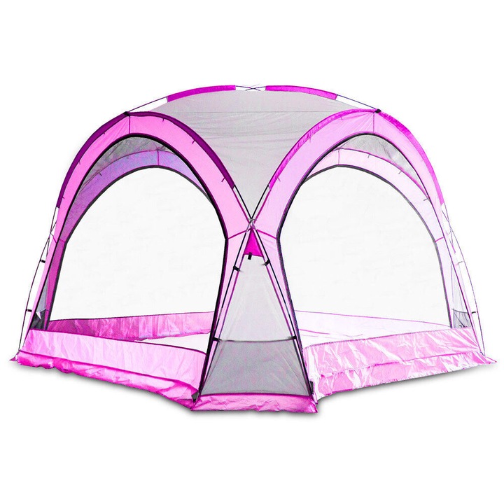 Cort de petrecere pentru copii, 2.4 m, Poliester, Roz magenta