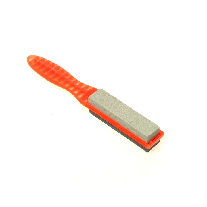 Késélező, pvc, kő, narancssárga 22x4cm