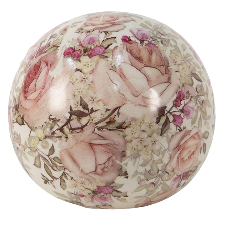 Sfera decorativa ceramica 9x8 cm