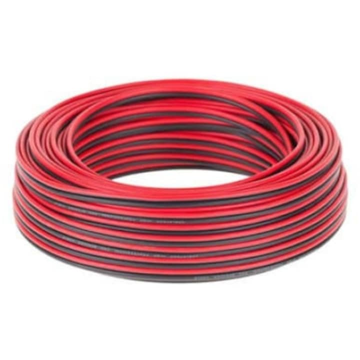 Cablu difuzor 2 x 2.5 mmp, 5 m, negru- rosu