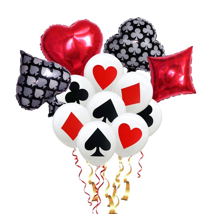 12 db lufi készlet, JIYUANG, alumínium, többszínű