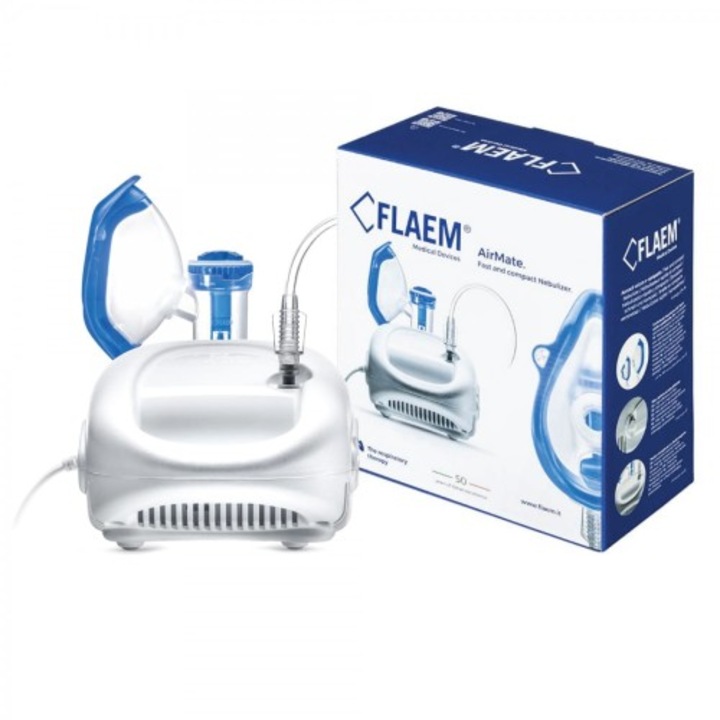 Aparat aerosoli 2 in 1, Flaem, Alb