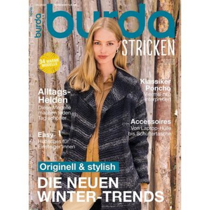 Списание Burda Tricotaje Зима 2022 г., публикувано на немски език, № 6/2022 г