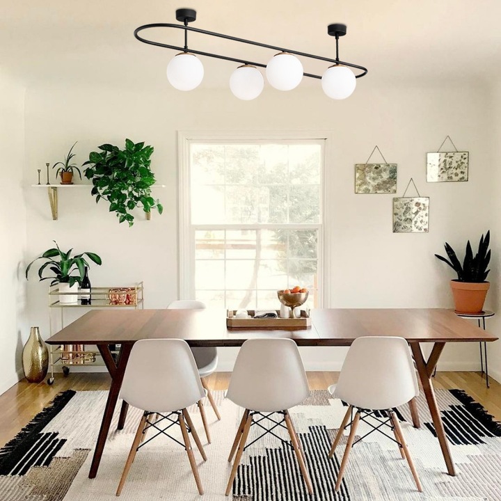 Lustra Evo Light V617 E27, Negru Alb