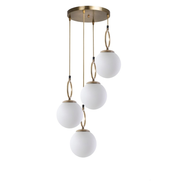 Lustra Morino 4, Alb, 70 x 30 cm
