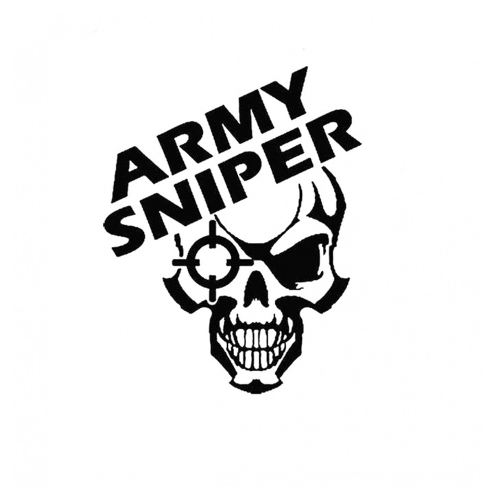 Sticker CRANIU ARMY SNIPER 15 cm, Creative Rey®