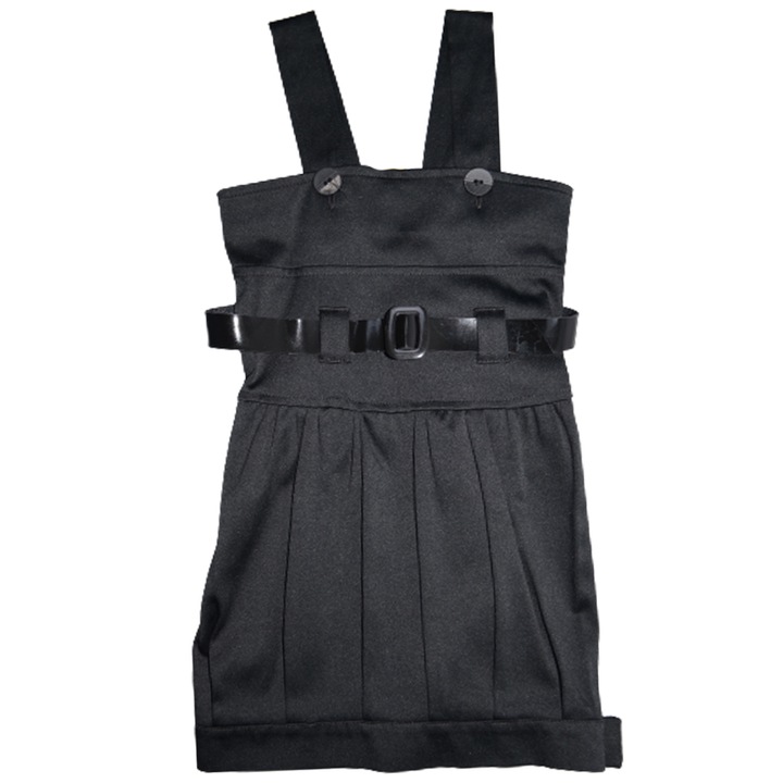 Rochie fara maneca pentru fete Mini Junior MN55545, Negru, Fekete, 122 CM