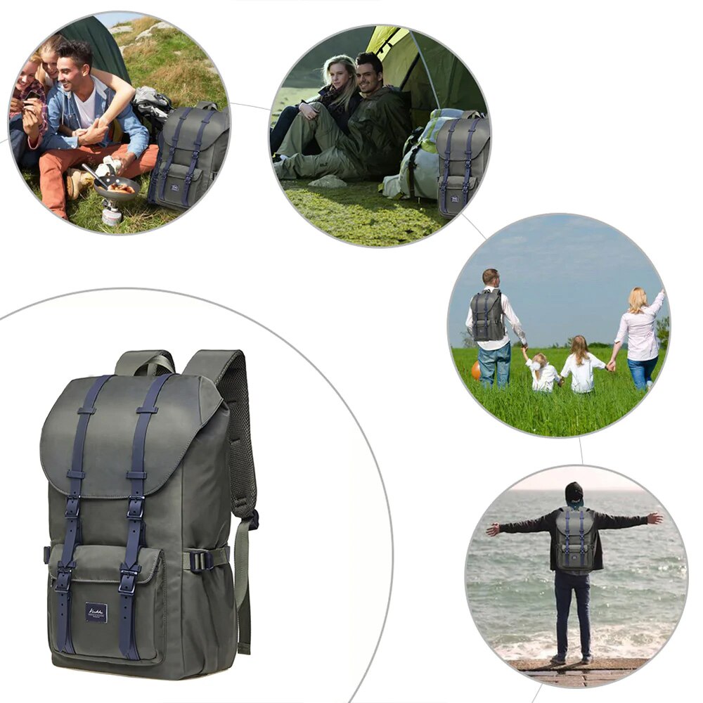 Rucsac impermeabil laptop, Kaukko, Poliester, Verde