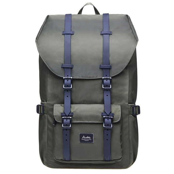 Rucsac impermeabil laptop, Kaukko, Poliester, Verde