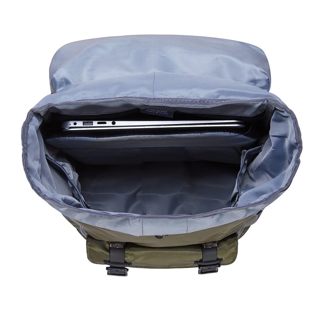 Rucsac impermeabil laptop, Kaukko, Poliester, Verde