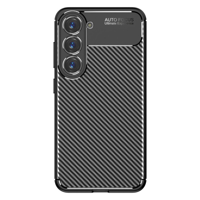 Husa Daden® Flexibila Antisoc Carbon pentru Samsung S23, Protectie camera, Slim, Hybrid Antisoc, Negru