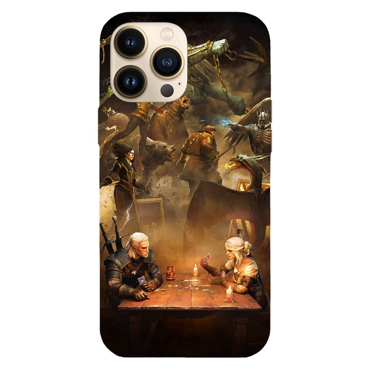 Husa telefon compatibila cu Apple iPhone 12 / iPhone 12 Pro, Viceversa, model Gwent Card Game The Witcher, Silicon, TPU