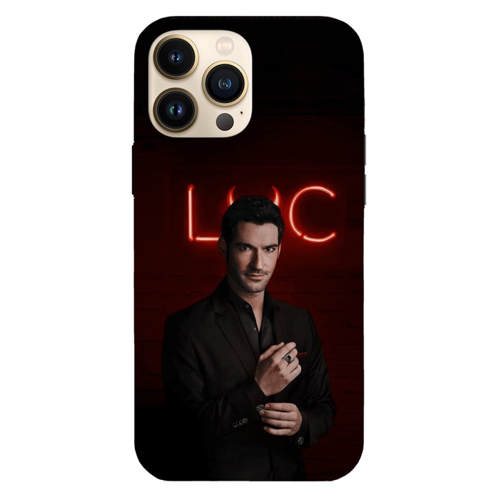 Husa telefon compatibila cu Apple iPhone 12 / iPhone 12 Pro, Viceversa, model Lucifer Morningstar, Silicon, TPU
