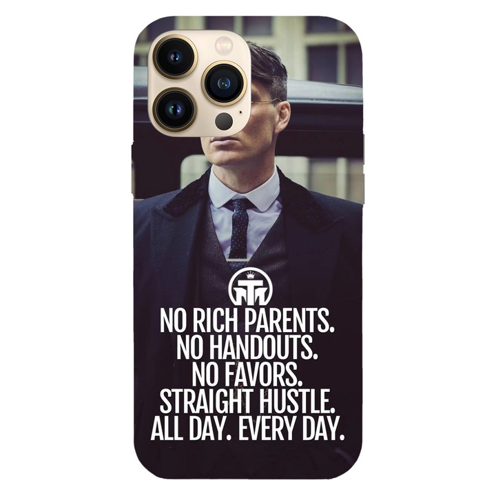 Husa telefon compatibila cu Apple iPhone 12 / iPhone 12 Pro, Viceversa, model Husle Peaky blinders, Silicon, TPU