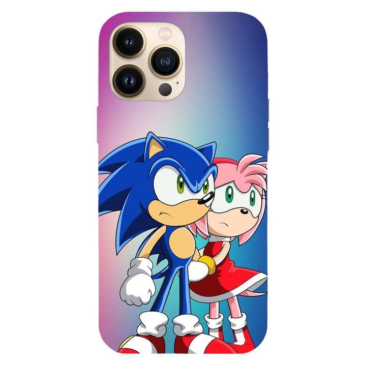 Apple iPhone 12 / iPhone 12 Pro, Viceversa, Sonic és Amy modellekkel, szilikonnal, TPU-val kompatibilis telefontok,