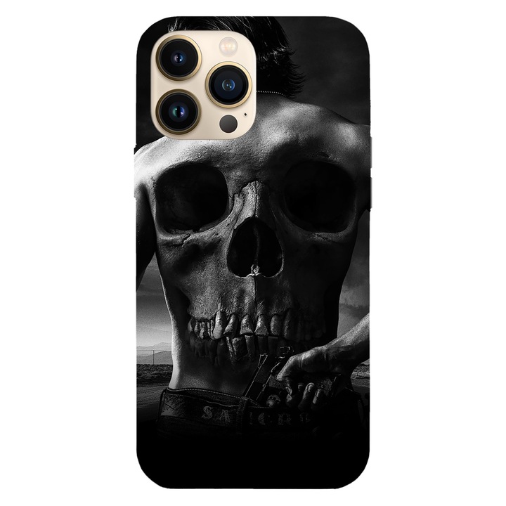 Husa telefon compatibila cu Apple iPhone 12 / iPhone 12 Pro, Viceversa, model Jax Teller Sons of Anarchy, Silicon, TPU