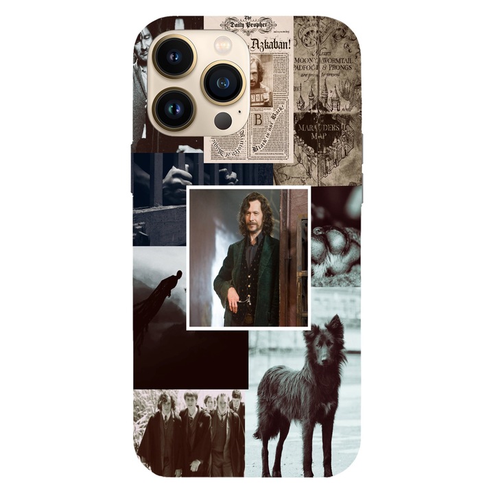 Husa telefon compatibila cu Apple iPhone 12 / iPhone 12 Pro, Viceversa, model Sirius Black Harry Potter, Silicon, TPU