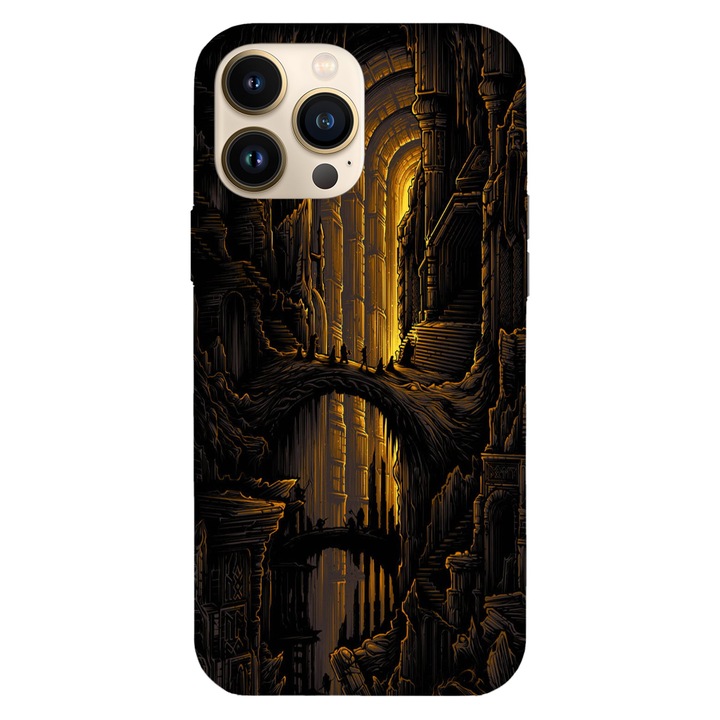 Husa telefon compatibila cu Apple iPhone 13 Mini, Viceversa, model Moria The lord of the rings, Silicon, TPU