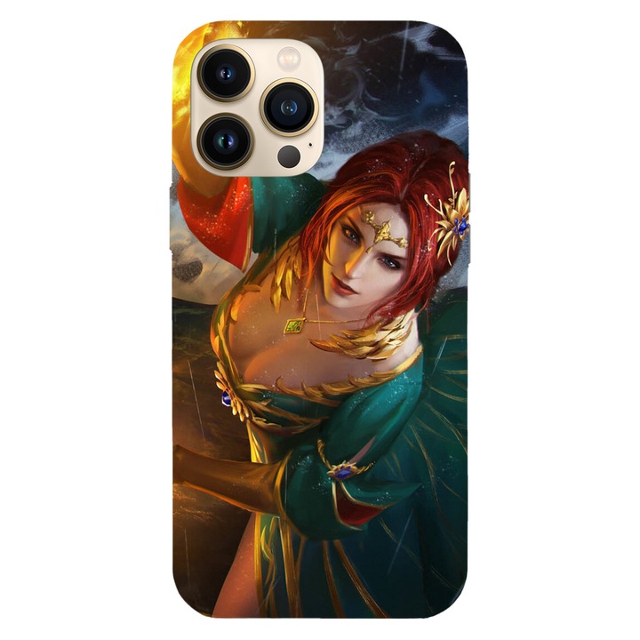 Husa telefon compatibila cu Apple iPhone 15 Pro Max, Viceversa, model Triss Merigold The Witcher, Silicon, TPU