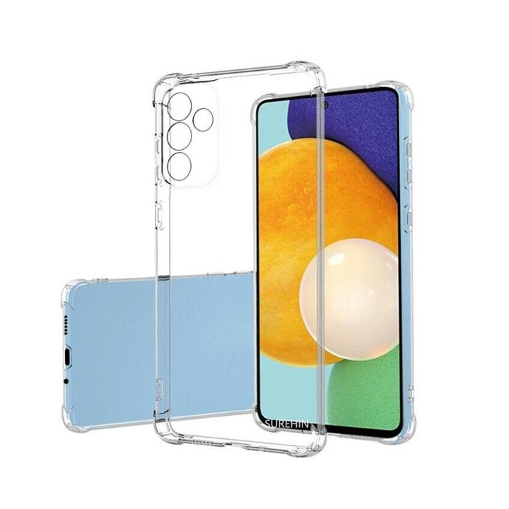 Калъф, съвместим с Samsung Galaxy A04s, Защита против удар, Silicon Ultra Slim High Tech, Crystal Clear