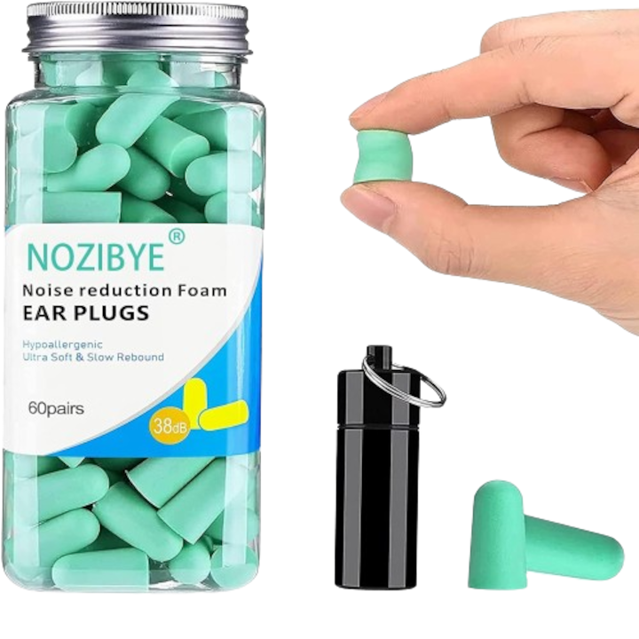 Dopuri de urechi, Nozibye, blocarea zgomotului 120 buc, verde