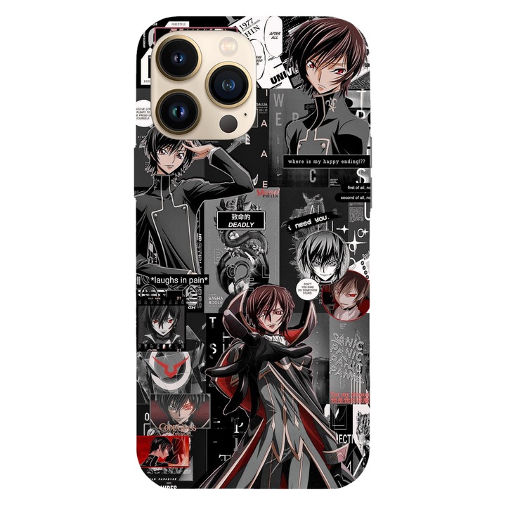 Husa telefon compatibila cu Apple iPhone 12 / iPhone 12 Pro, Viceversa, model Lelouch vi Britannia Code Geass, Silicon, TPU