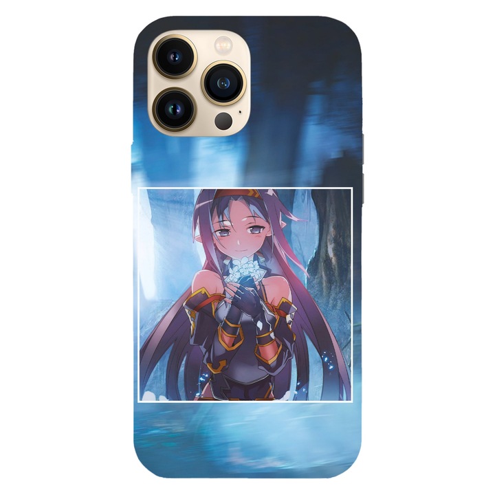 Husa telefon compatibila cu Apple iPhone 12 / iPhone 12 Pro, Viceversa, model Konno Yuuki Sword Art Online, Silicon, TPU