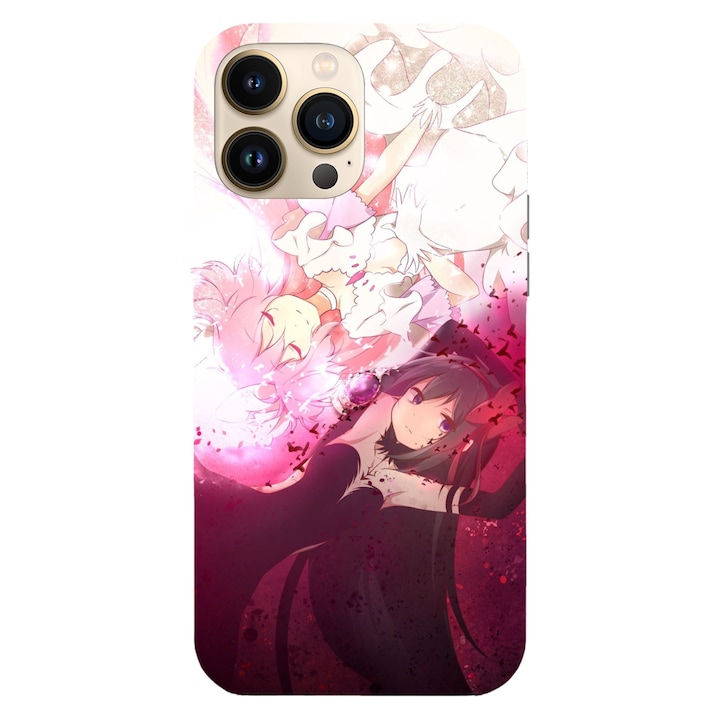 Husa telefon compatibila cu Apple iPhone 12 / iPhone 12 Pro, Viceversa, model Madoka and Homura Madoka Magica, Silicon, TPU