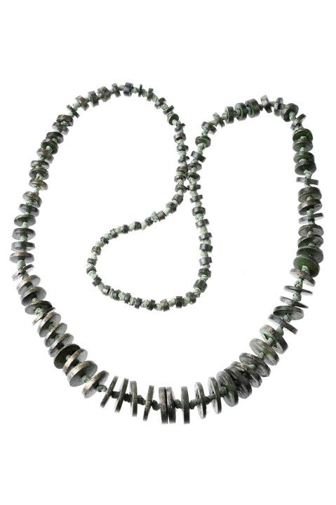 Colier, Gloria Maris Handmade, Wood exotic 01093 Verde, 96 cm