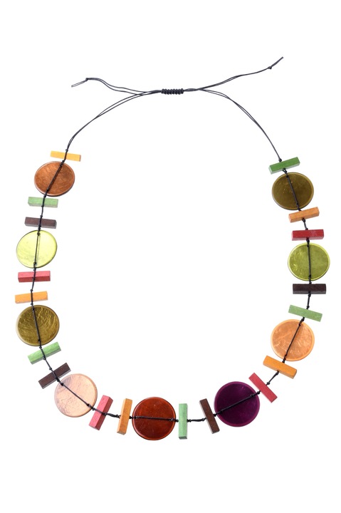 Колие, Gloria Maris Handmade, Shell 12940 Многоцветно, Регулируемо