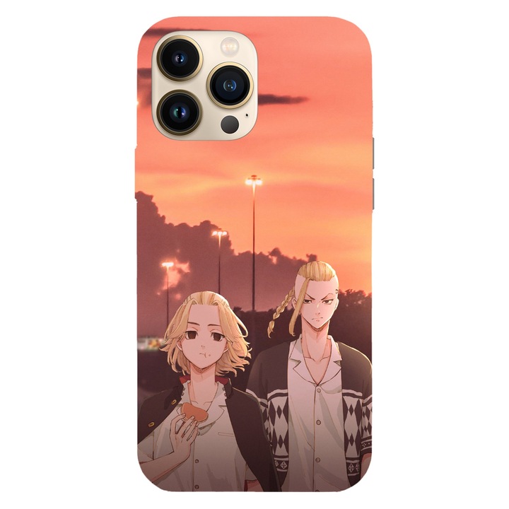 Husa telefon compatibila cu Apple iPhone 12 / iPhone 12 Pro, Viceversa, model Mikey and Draken Tokyo Revengers, Silicon, TPU
