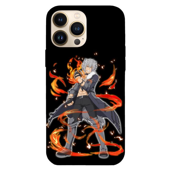 Husa telefon compatibila cu Apple iPhone 12 / iPhone 12 Pro, Viceversa, model Bete Danmemo Full Silver Moonshadow DanMachi, Silicon, TPU