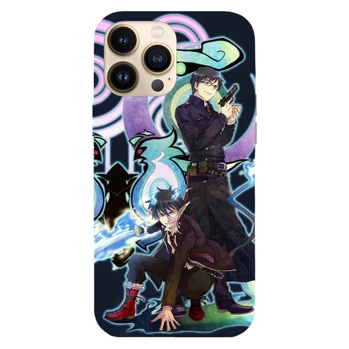 Husa telefon compatibila cu Apple iPhone 13 Pro, Viceversa, model Blue exorcist, Silicon, TPU