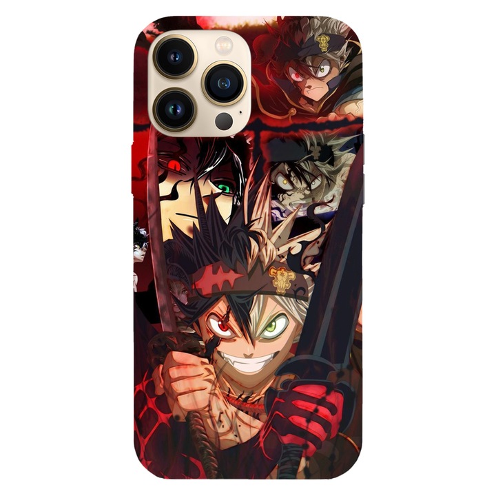 Husa telefon compatibila cu Apple iPhone 12 / iPhone 12 Pro, Viceversa, model Asta transformations Black Clover, Silicon, TPU