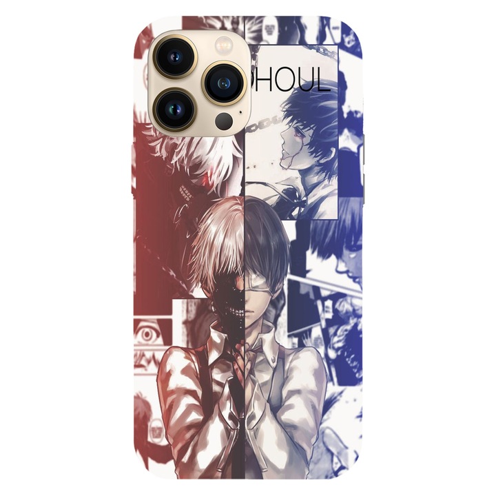 Husa telefon compatibila cu Apple iPhone 12 / iPhone 12 Pro, Viceversa, model Half Ghoul Tokyo Ghoul, Silicon, TPU