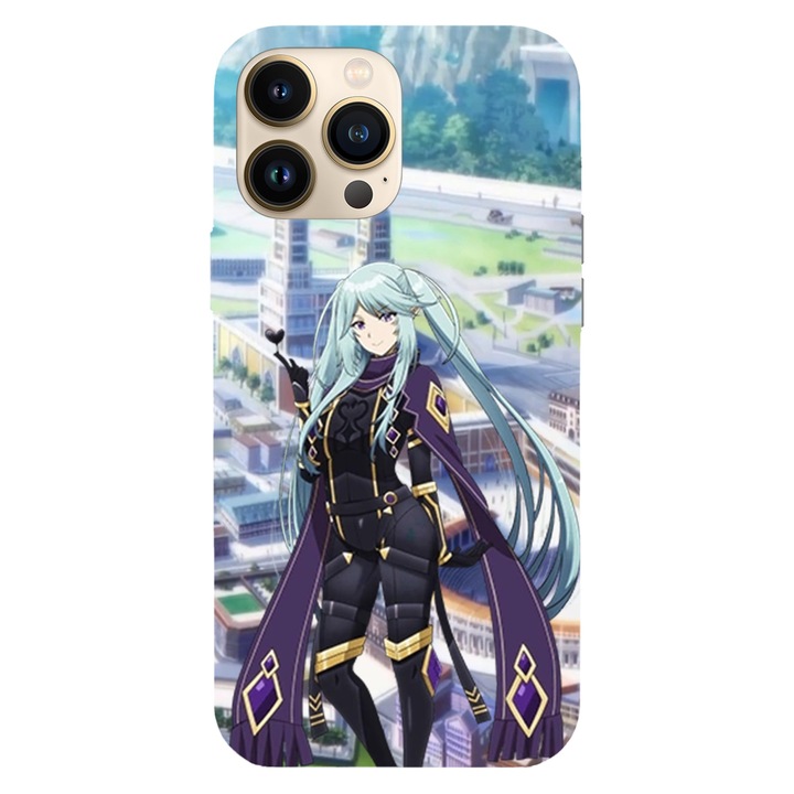 Husa telefon compatibila cu Apple iPhone 15 Pro Max, Viceversa, model Epsilon The Eminence in Shadow, Silicon, TPU