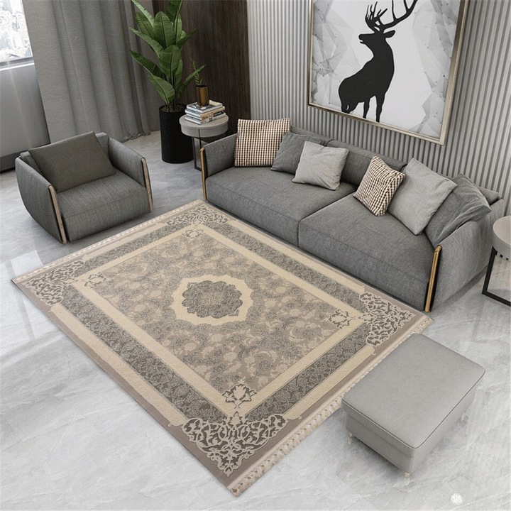 Deluxe szőnyeg Ceta szürke, 120x180 cm, 3200 g/m2, akril