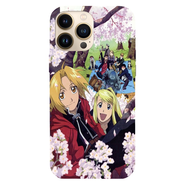 Husa telefon compatibila cu Apple iPhone 15 Pro Max, Viceversa, model Full Metal Alchemists Team, Silicon, TPU