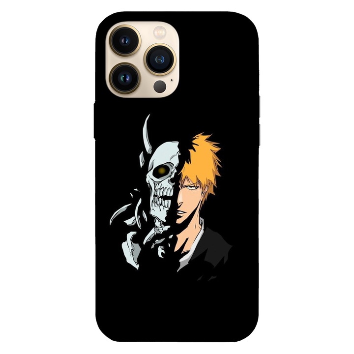 Husa telefon compatibila cu Apple iPhone 12 / iPhone 12 Pro, Viceversa, model Skull Clad Bleach, Silicon, TPU