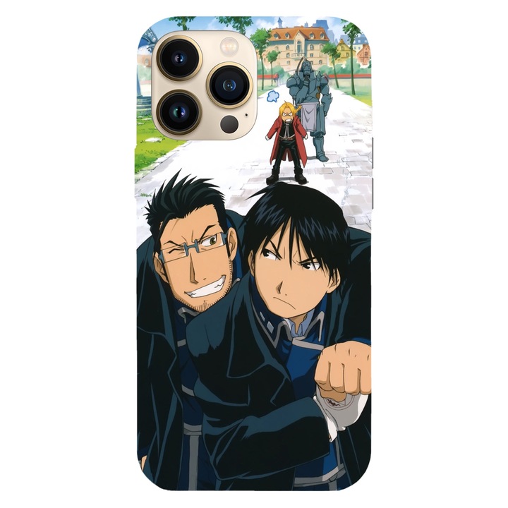 Husa telefon compatibila cu Apple iPhone 12 / iPhone 12 Pro, Viceversa, model Roy Mustang and Maes Hughes Full Metal Achemist, Silicon, TPU