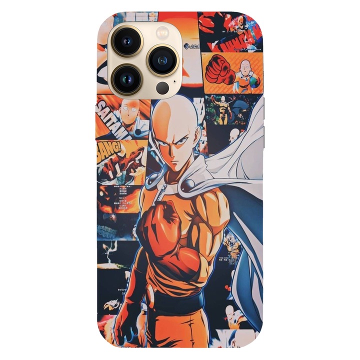 Husa telefon compatibila cu Apple iPhone 13 Pro Max, Viceversa, model Saimata Fist One Punch Man, Silicon, TPU
