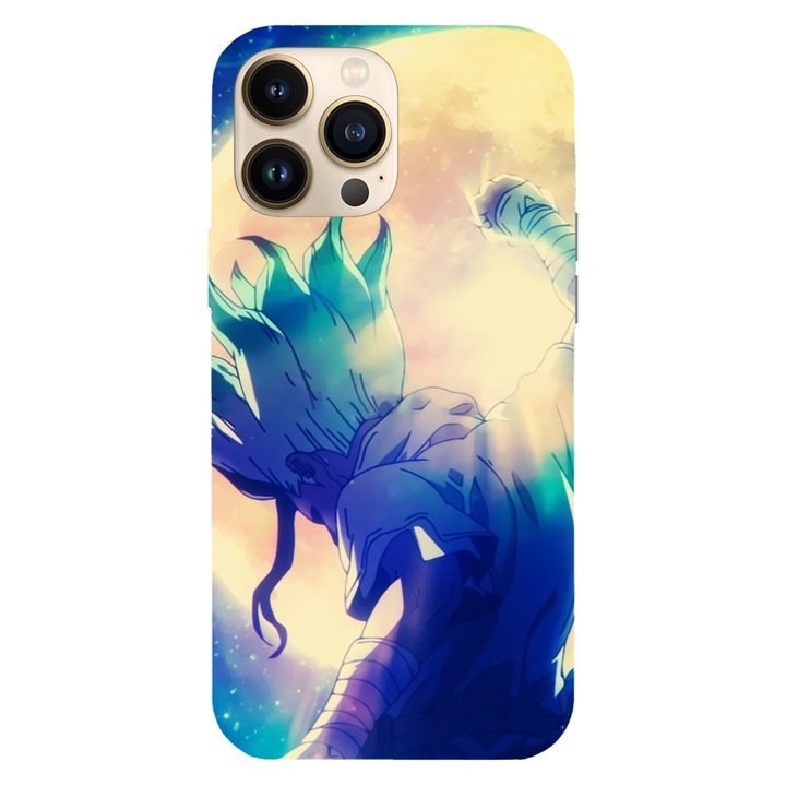 Husa telefon compatibila cu Apple iPhone 12 / iPhone 12 Pro, Viceversa, model Senku Dr Stone, Silicon, TPU