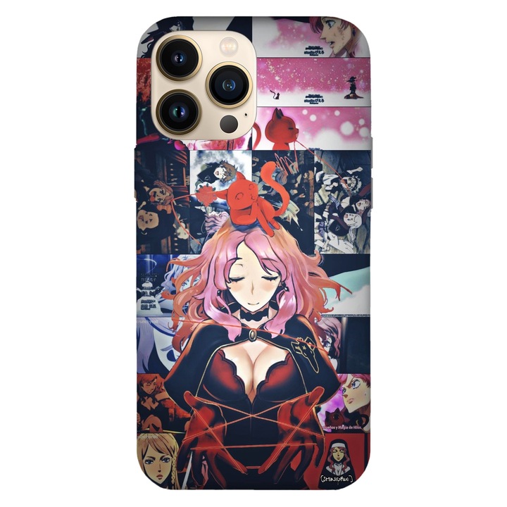 Husa telefon compatibila cu Apple iPhone 12 / iPhone 12 Pro, Viceversa, model Vannesa Black Clover, Silicon, TPU